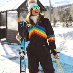NEW Tipsy Elves Women's Midnight Shredder Snow Suit Ski Snowboard Size Large